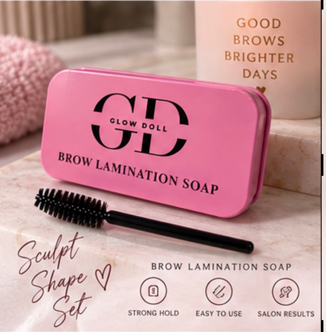 Brow lamination soap