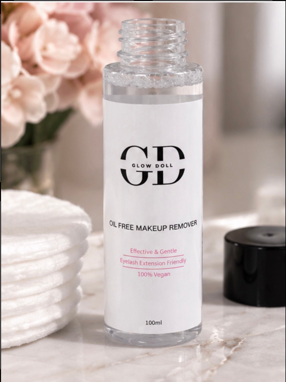 Oil free makeup remover