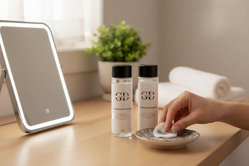 Oil free makeup remover